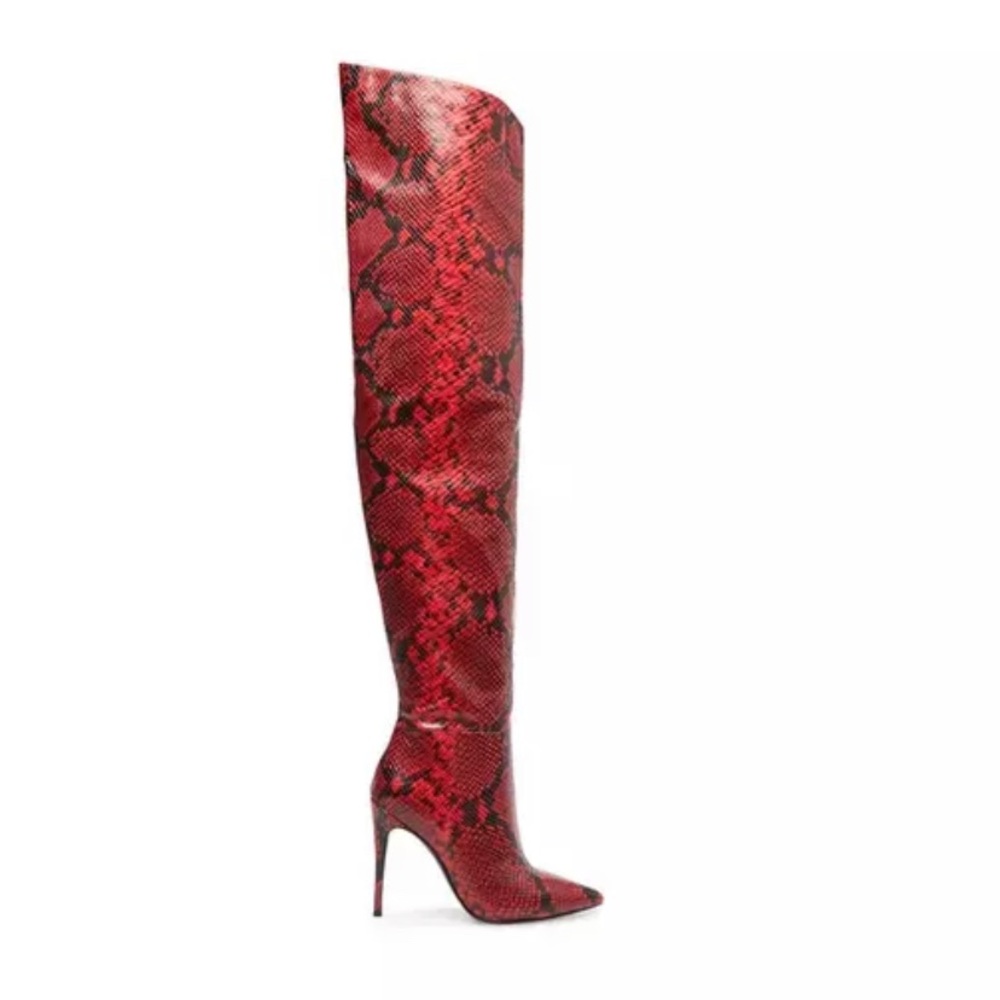 New Steve Madden Snakeskin thigh boots